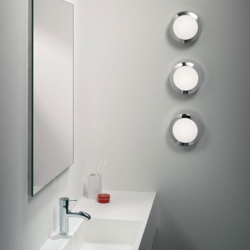 Plafonnier LED salle de bains Brillant Falko blanc H.8 x Ø36 cm